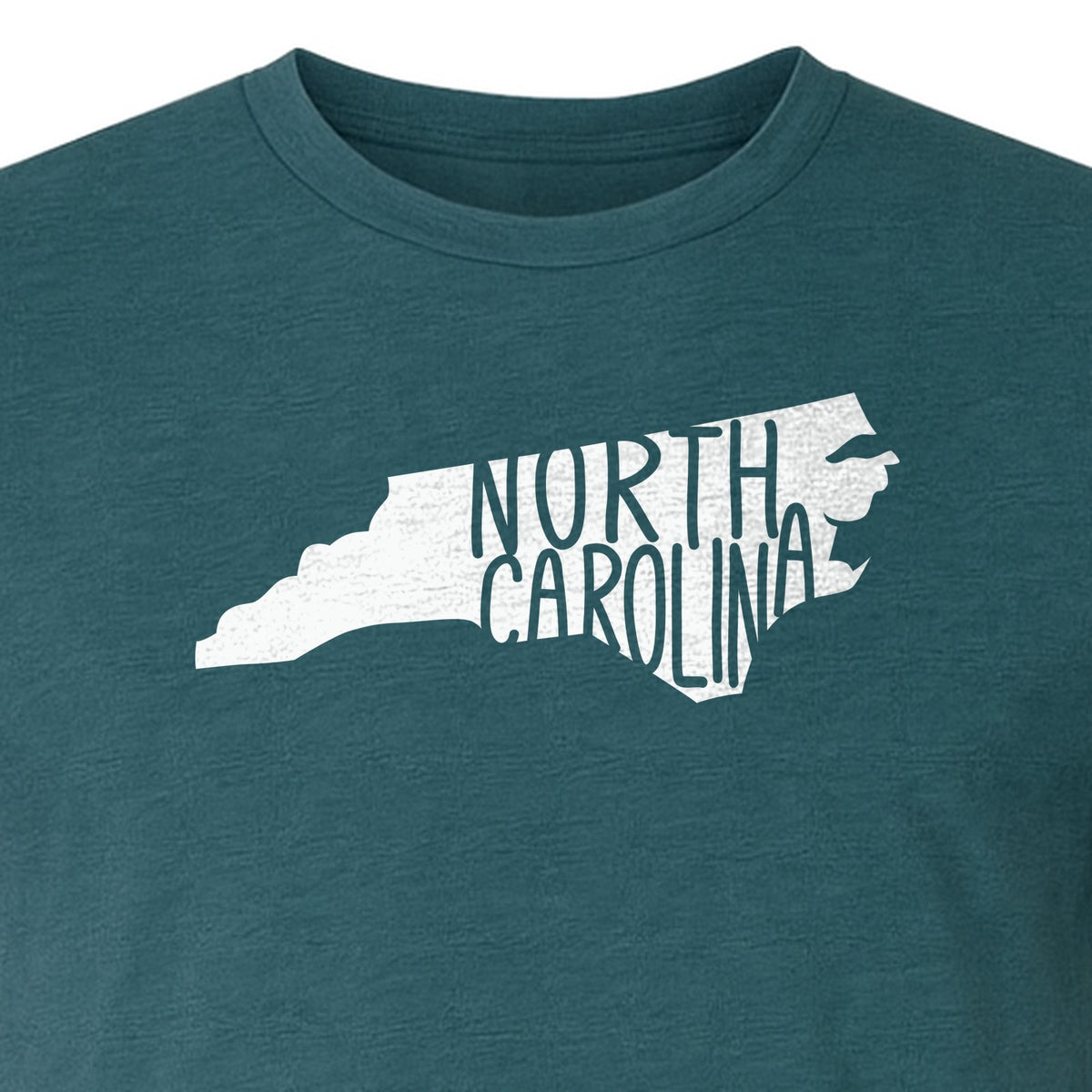 North Carolina Map T-Shirt, State Outline Graphic for NC Residents and Travel Gifts