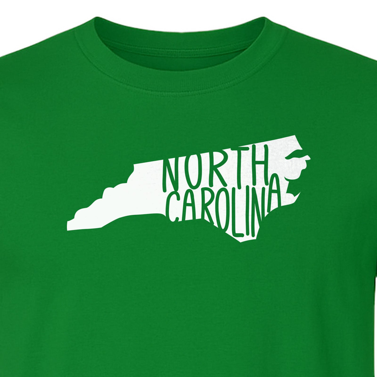North Carolina Map T-Shirt, State Outline Graphic for NC Residents and Travel Gifts