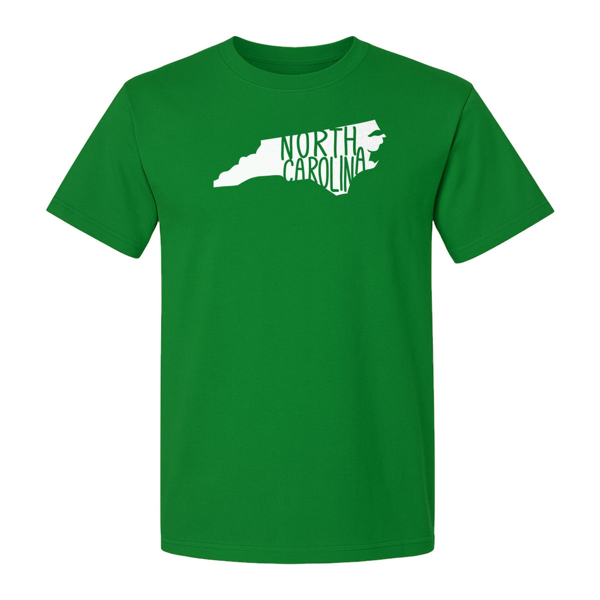 North Carolina Map T-Shirt, State Outline Graphic for NC Residents and Travel Gifts
