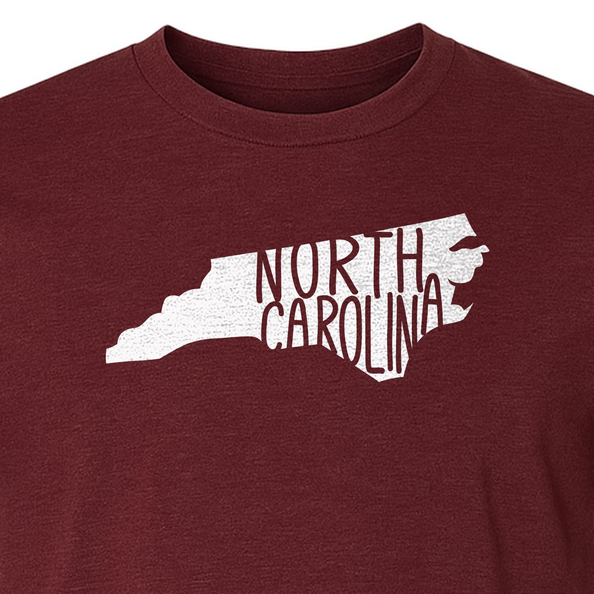 North Carolina Map T-Shirt, State Outline Graphic for NC Residents and Travel Gifts