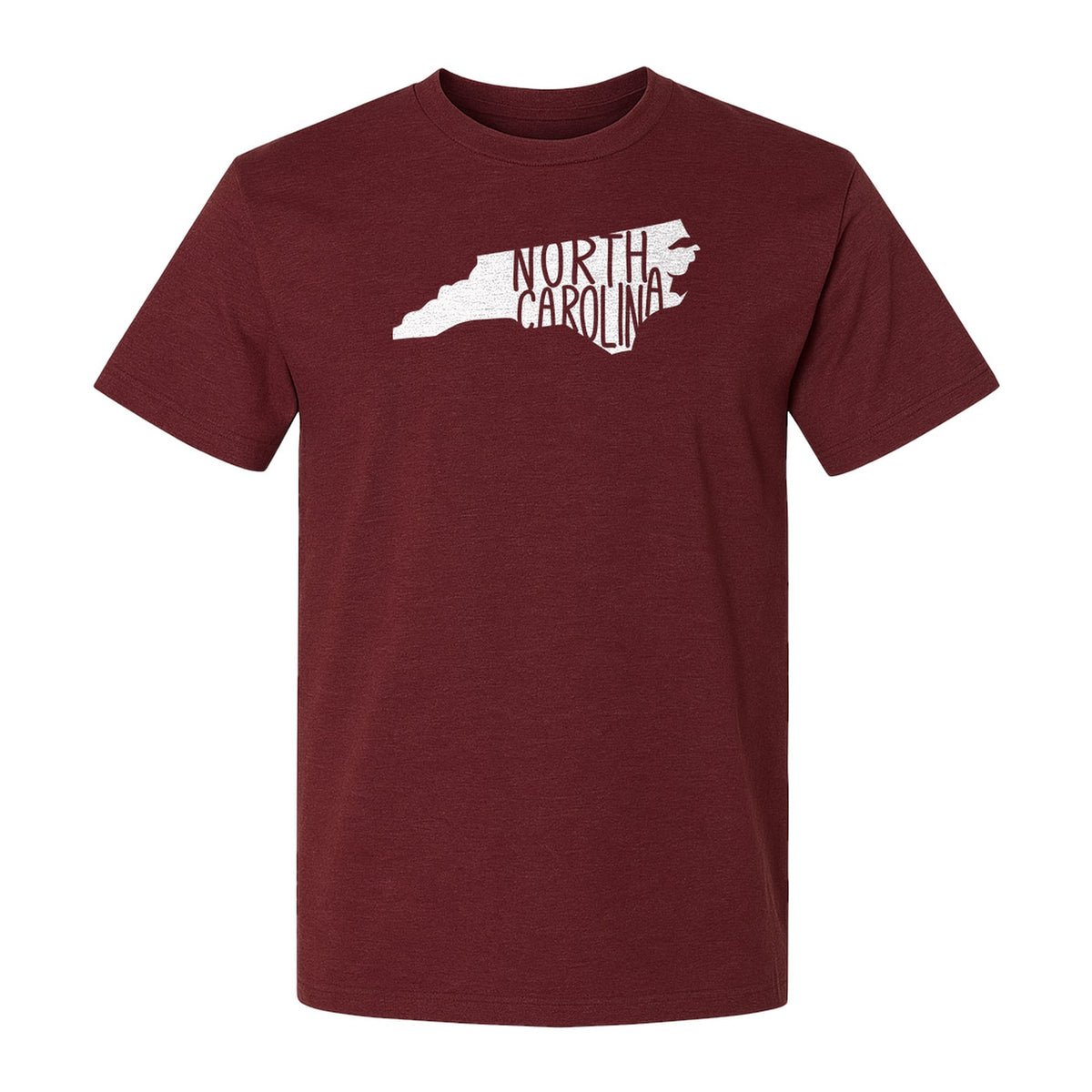 North Carolina Map T-Shirt, State Outline Graphic for NC Residents and Travel Gifts