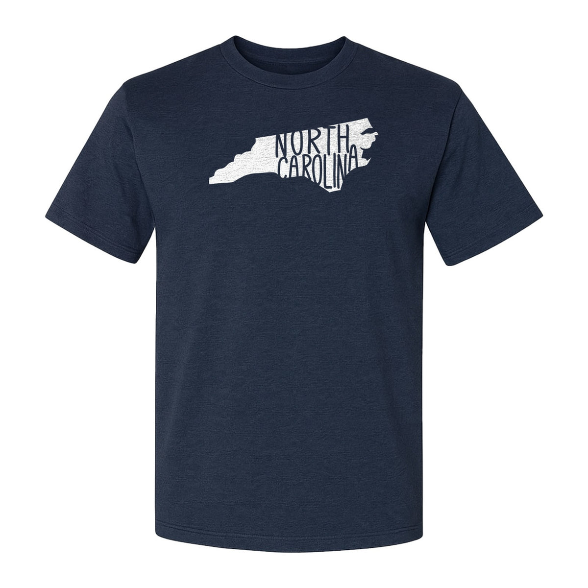 North Carolina Map T-Shirt, State Outline Graphic for NC Residents and Travel Gifts