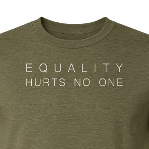Equality Hurts No One T-Shirt, Feminism and Social Justice Statement Design