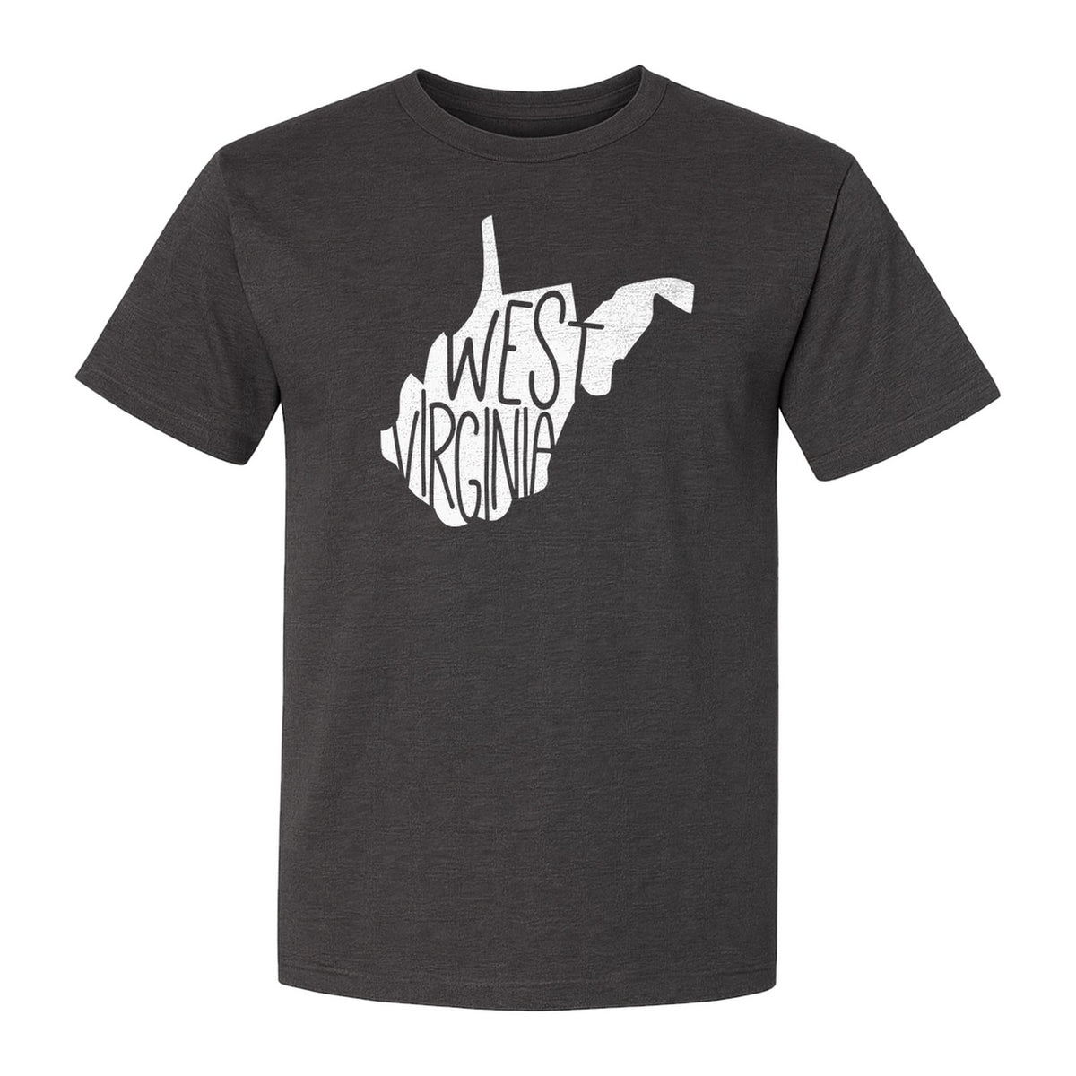 West Virginia T-Shirt, State Outline Typography Design for Home Pride and Travel