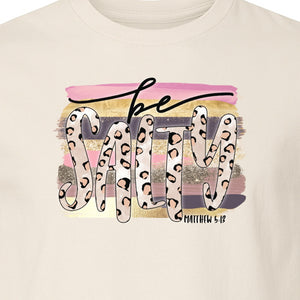 Be Salty T-Shirt, Matthew 5:13 Leopard Letter Christian Faith Graphic for Believers and Worship