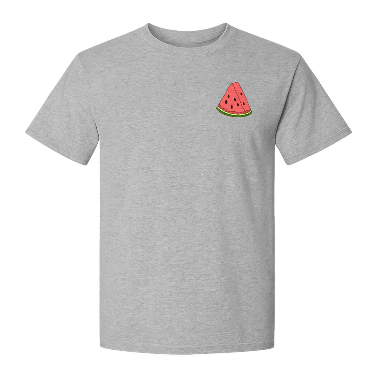 Watermelon T-Shirt, Cute Small Left Chest Fruit Graphic Tee for Summer Outfits and Gifts
