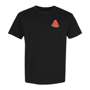 Watermelon T-Shirt, Cute Small Left Chest Fruit Graphic Tee for Summer Outfits and Gifts
