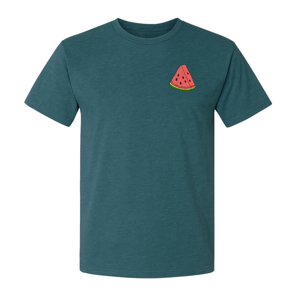 Watermelon T-Shirt, Cute Small Left Chest Fruit Graphic Tee for Summer Outfits and Gifts