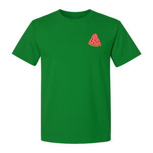 Watermelon T-Shirt, Cute Small Left Chest Fruit Graphic Tee for Summer Outfits and Gifts