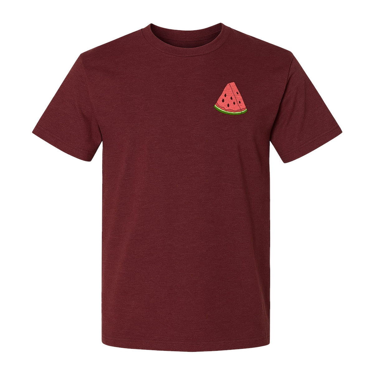 Watermelon T-Shirt, Cute Small Left Chest Fruit Graphic Tee for Summer Outfits and Gifts