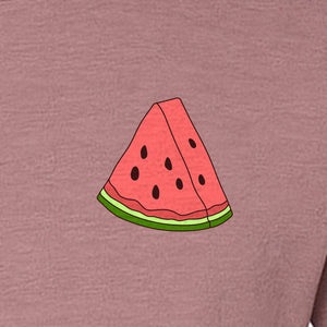 Watermelon T-Shirt, Cute Small Left Chest Fruit Graphic Tee for Summer Outfits and Gifts