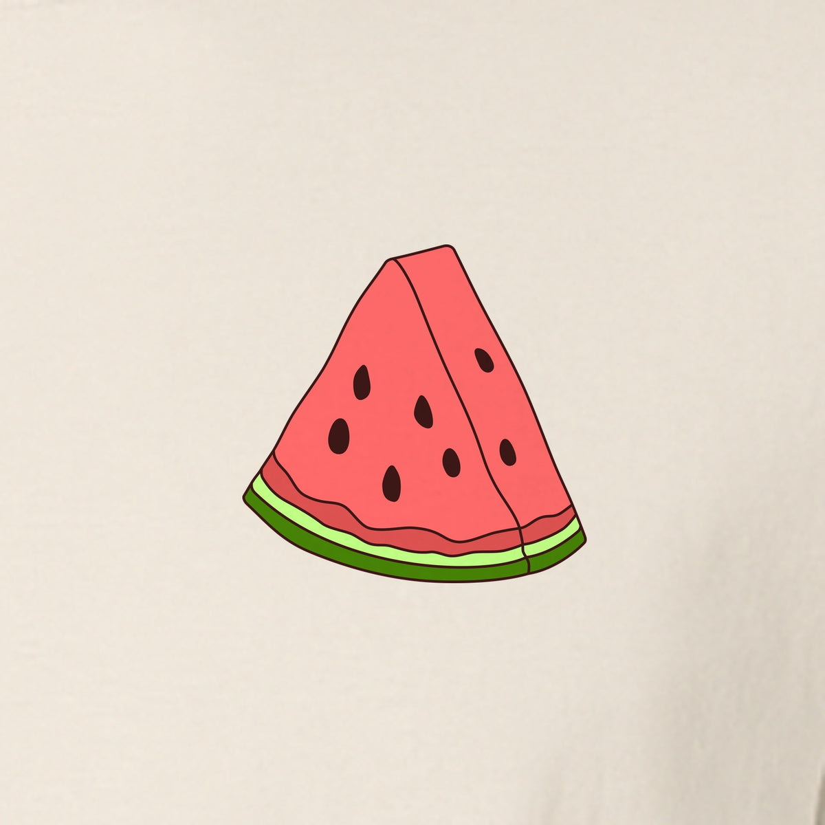 Watermelon T-Shirt, Cute Small Left Chest Fruit Graphic Tee for Summer Outfits and Gifts