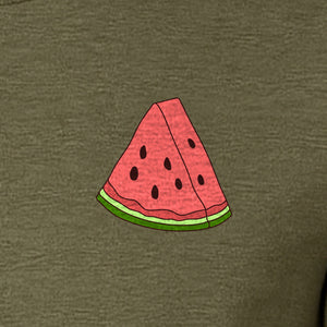 Watermelon T-Shirt, Cute Small Left Chest Fruit Graphic Tee for Summer Outfits and Gifts