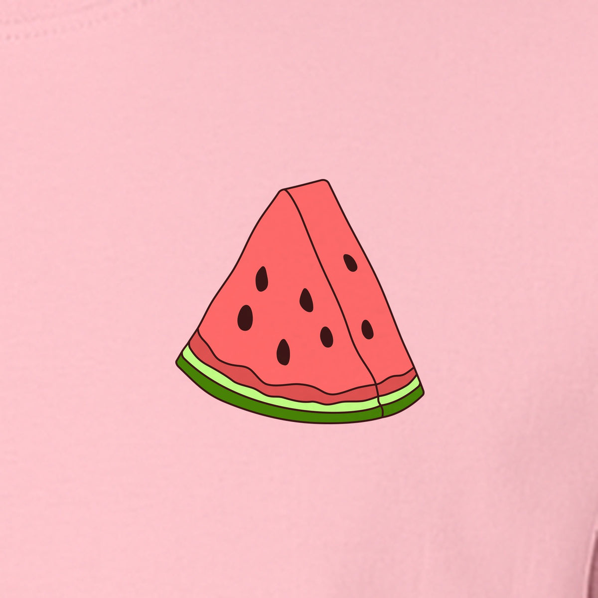 Watermelon T-Shirt, Cute Small Left Chest Fruit Graphic Tee for Summer Outfits and Gifts