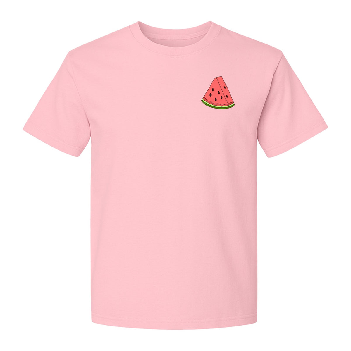 Watermelon T-Shirt, Cute Small Left Chest Fruit Graphic Tee for Summer Outfits and Gifts