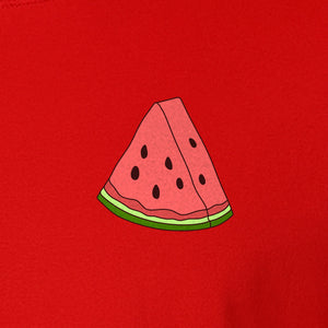 Watermelon T-Shirt, Cute Small Left Chest Fruit Graphic Tee for Summer Outfits and Gifts