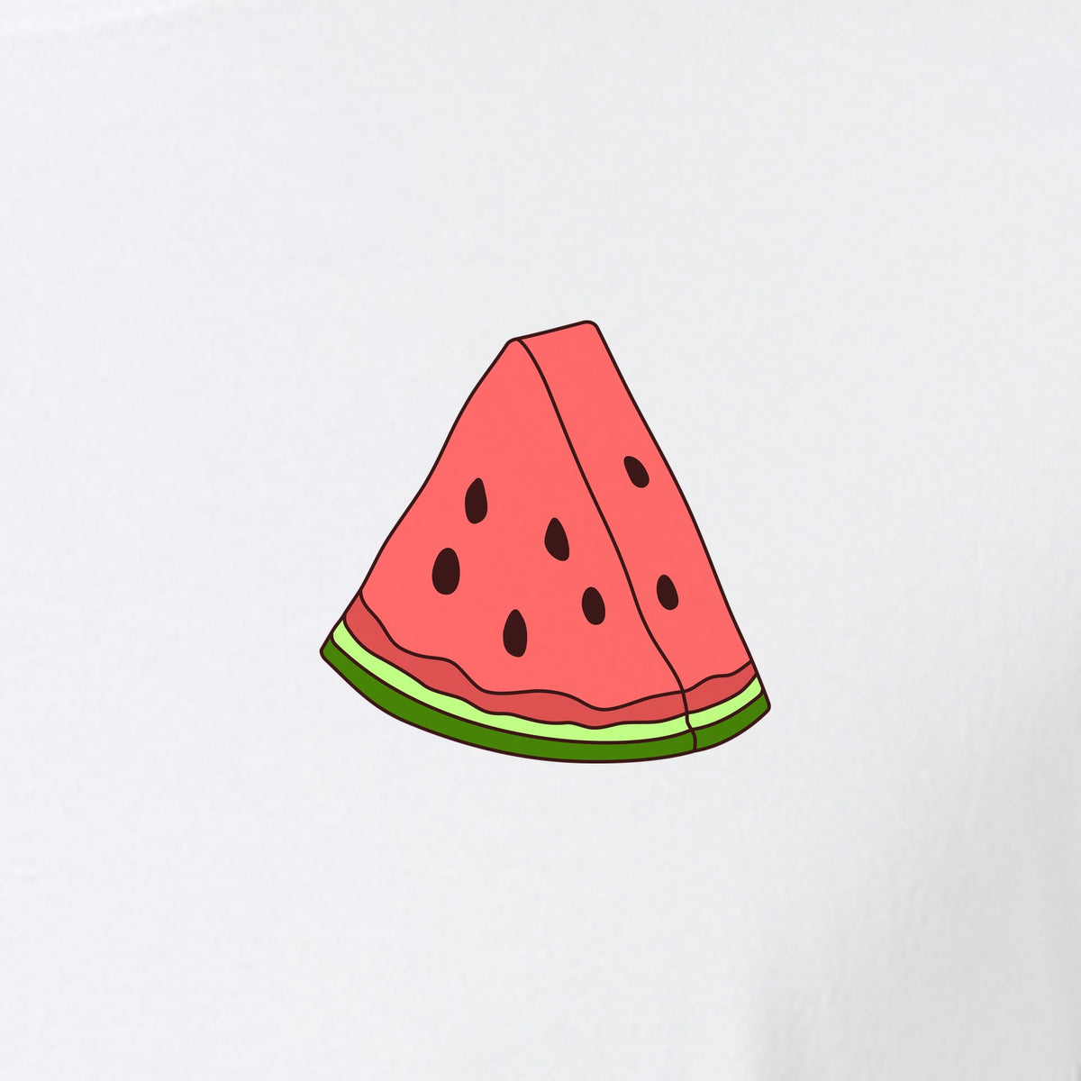 Watermelon T-Shirt, Cute Small Left Chest Fruit Graphic Tee for Summer Outfits and Gifts