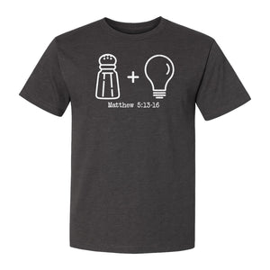 Christian Salt and Light T-Shirt, Matthew 5:13-16 Bible Verse Faith Graphic for Church