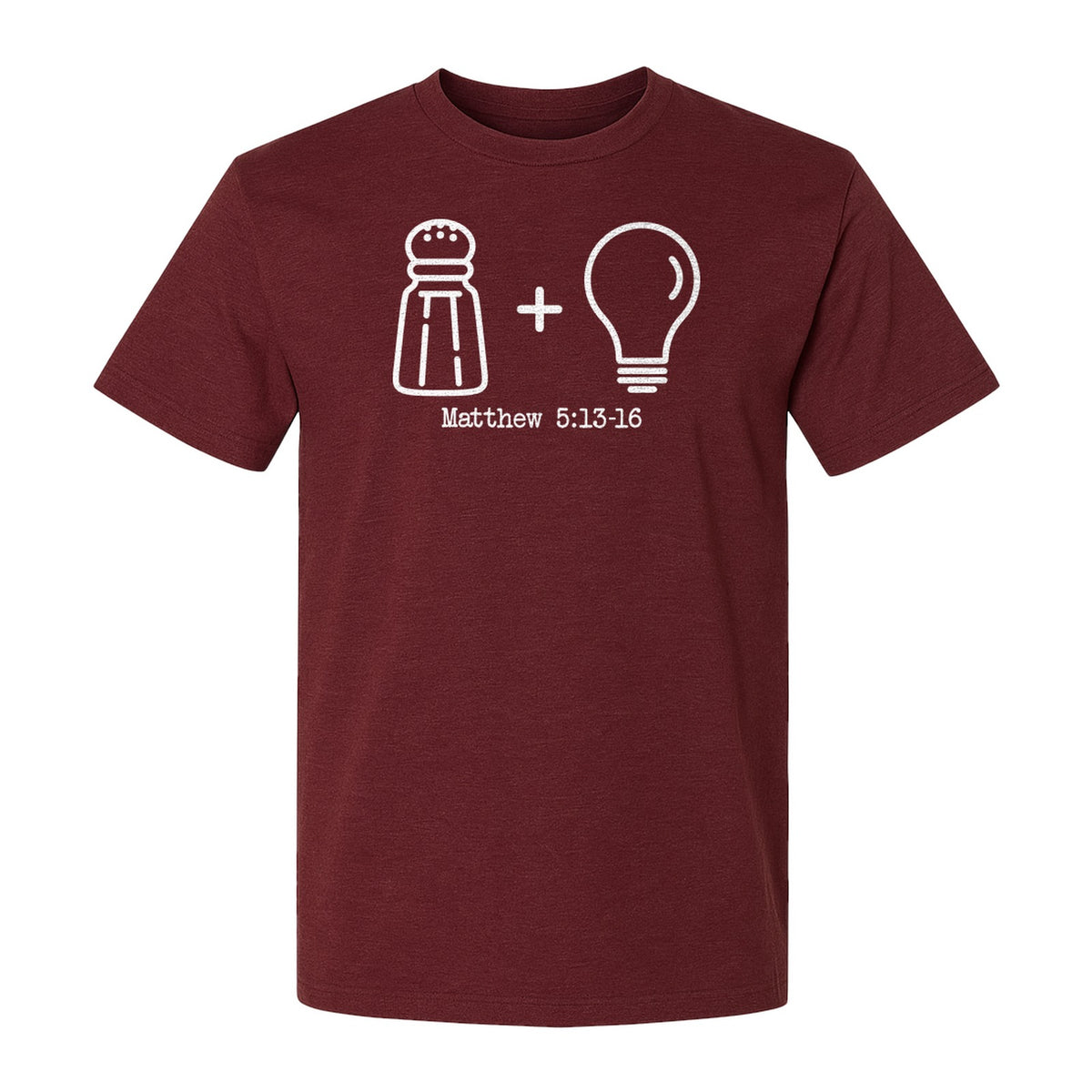 Christian Salt and Light T-Shirt, Matthew 5:13-16 Bible Verse Faith Graphic for Church