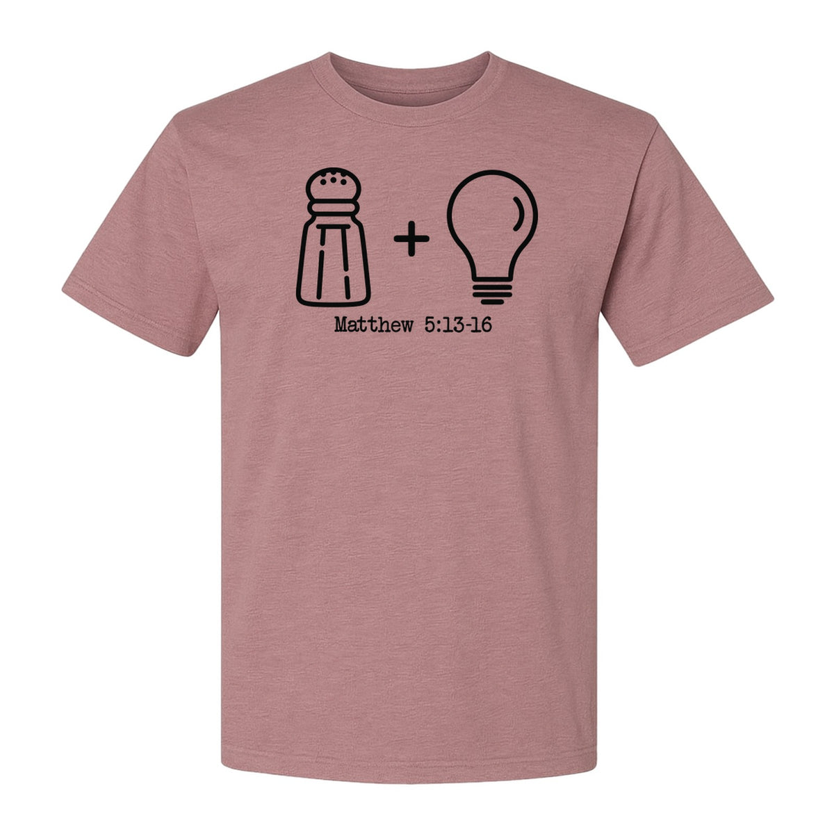 Christian Salt and Light T-Shirt, Matthew 5:13-16 Bible Verse Faith Graphic for Church