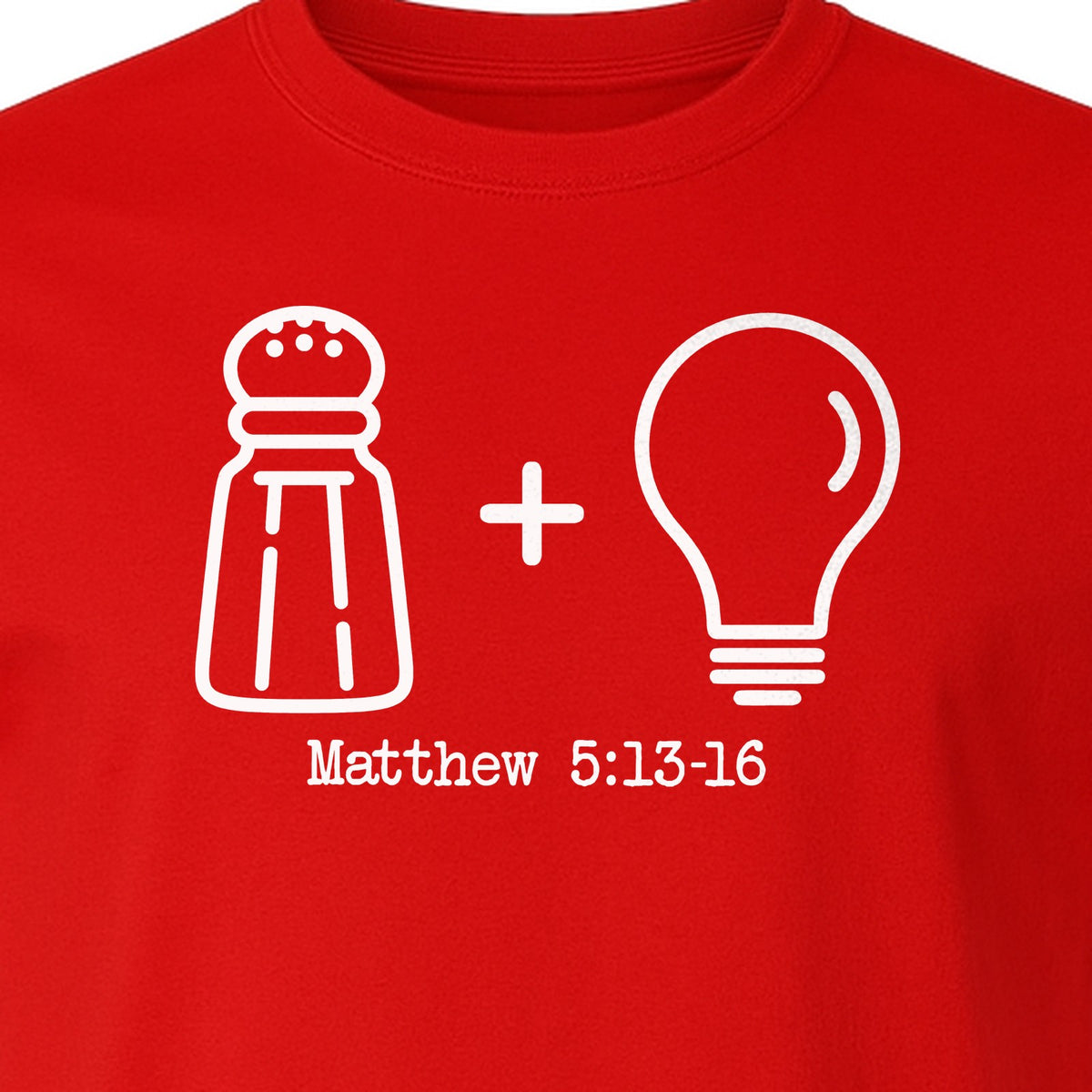 Christian Salt and Light T-Shirt, Matthew 5:13-16 Bible Verse Faith Graphic for Church