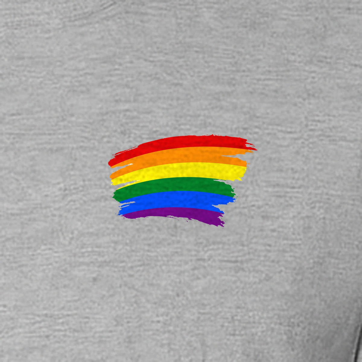 Pride Rainbow T-Shirt, Small Left Chest Brushstroke Design for LGBTQ+ Community Gifts