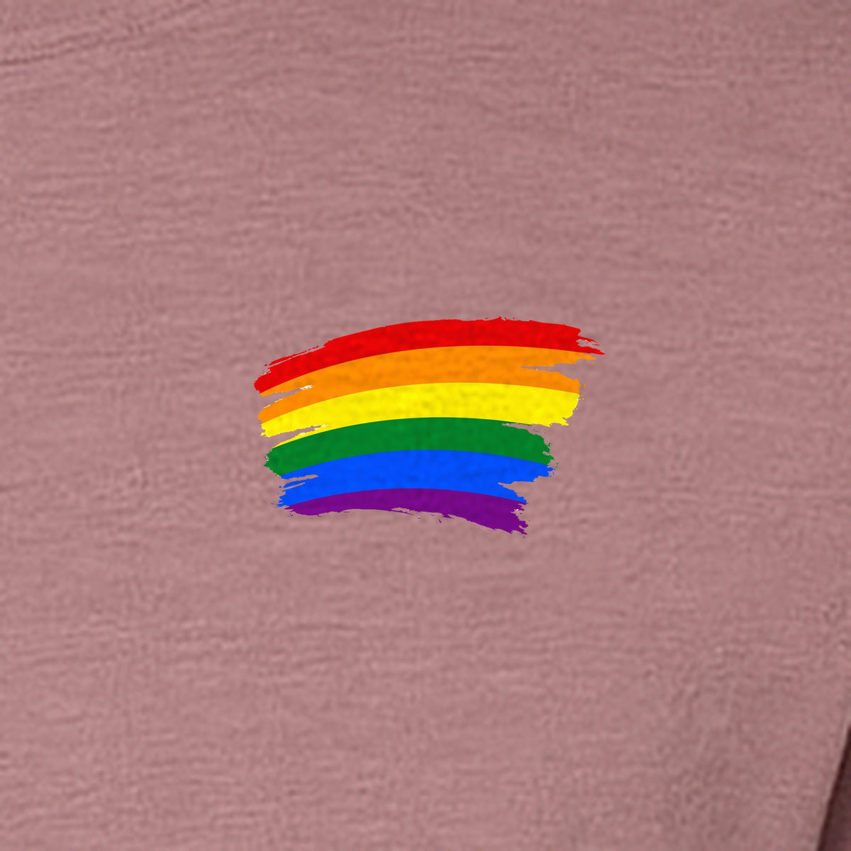 Pride Rainbow T-Shirt, Small Left Chest Brushstroke Design for LGBTQ+ Community Gifts