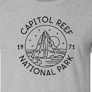 Capitol Reef National Park T-Shirt, Utah Desert Hiking and Camping Souvenir