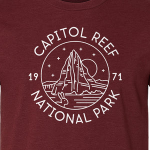 Capitol Reef National Park T-Shirt, Utah Desert Hiking and Camping Souvenir
