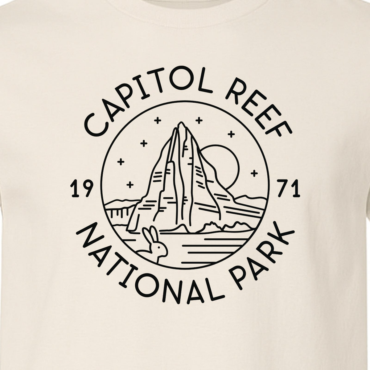 Capitol Reef National Park T-Shirt, Utah Desert Hiking and Camping Souvenir