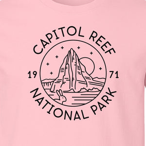 Capitol Reef National Park T-Shirt, Utah Desert Hiking and Camping Souvenir