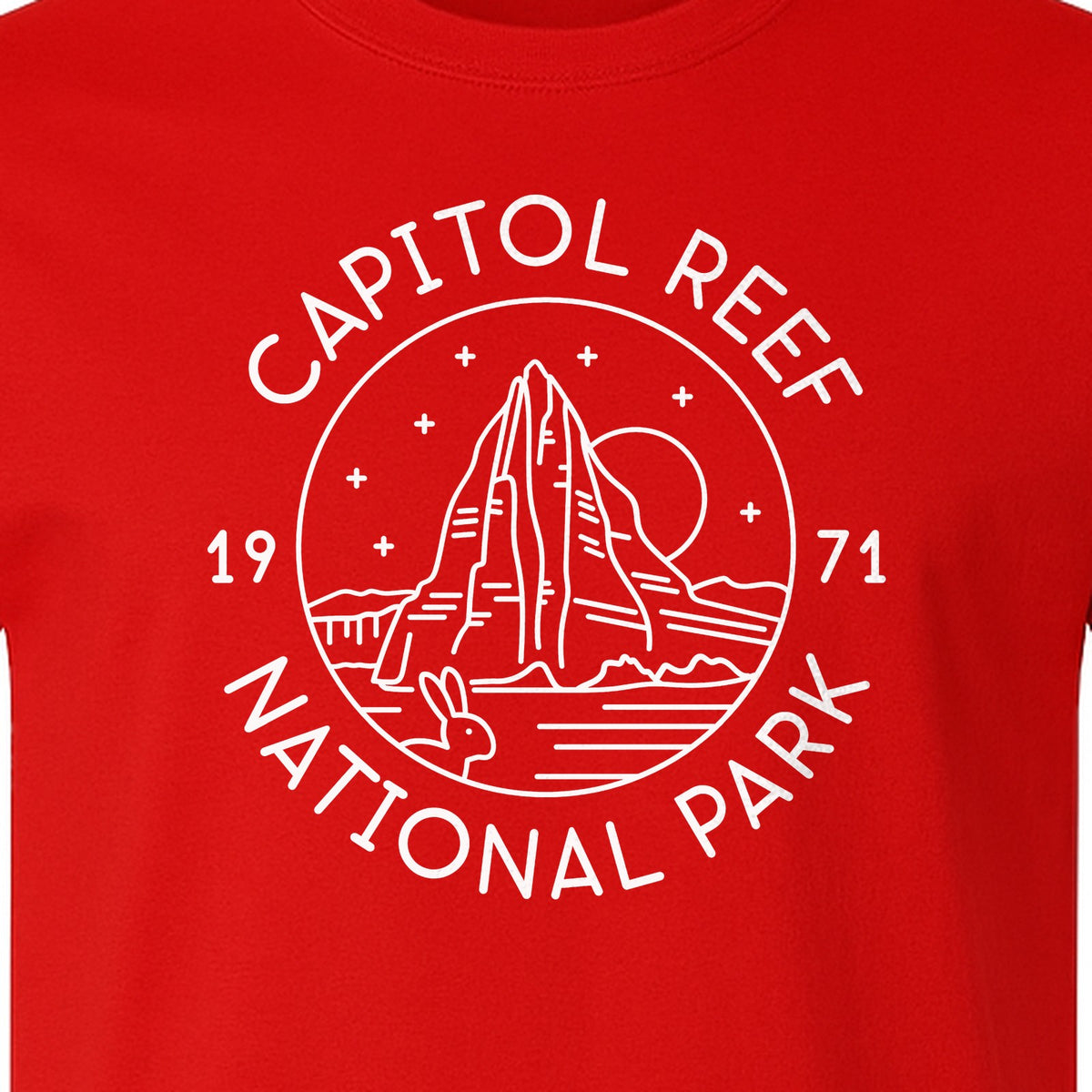Capitol Reef National Park T-Shirt, Utah Desert Hiking and Camping Souvenir