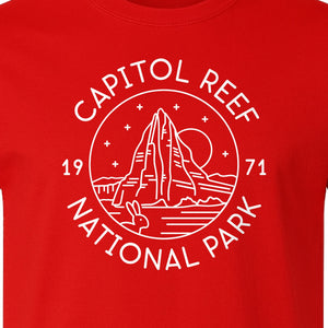 Capitol Reef National Park T-Shirt, Utah Desert Hiking and Camping Souvenir
