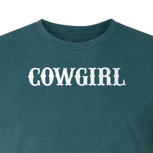 Cowgirl T-Shirt, Western Rodeo Graphic for Country Girls and Ranch Style Fans
