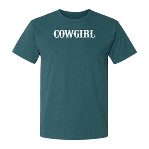 Cowgirl T-Shirt, Western Rodeo Graphic for Country Girls and Ranch Style Fans