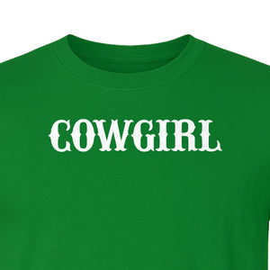 Cowgirl T-Shirt, Western Rodeo Graphic for Country Girls and Ranch Style Fans