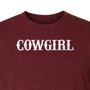 Cowgirl T-Shirt, Western Rodeo Graphic for Country Girls and Ranch Style Fans