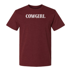 Cowgirl T-Shirt, Western Rodeo Graphic for Country Girls and Ranch Style Fans