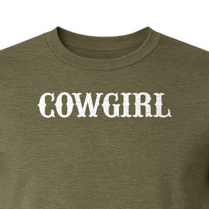 Cowgirl T-Shirt, Western Rodeo Graphic for Country Girls and Ranch Style Fans