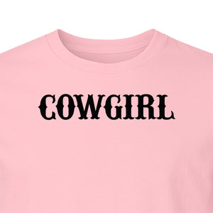 Cowgirl T-Shirt, Western Rodeo Graphic for Country Girls and Ranch Style Fans