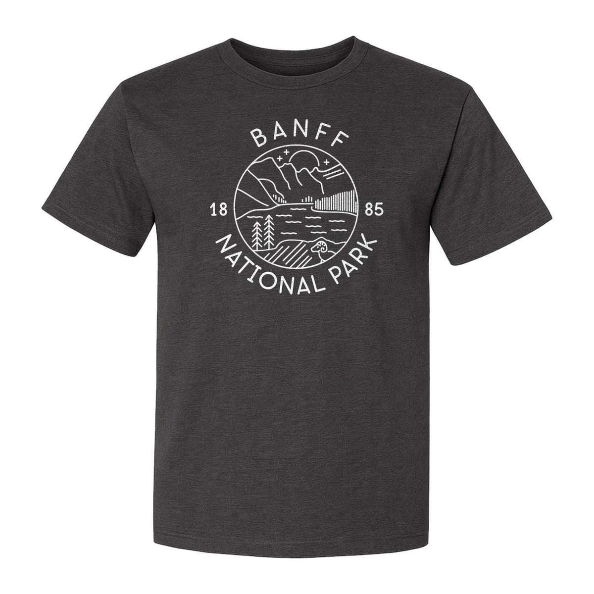 Banff National Park T-Shirt, Mountain Lake and Forest Travel Souvenir for Canada Visitors
