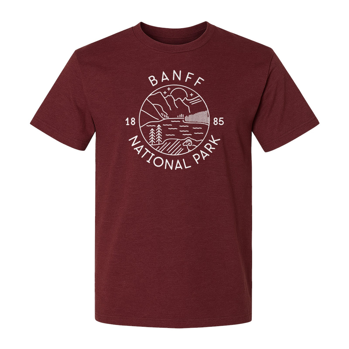 Banff National Park T-Shirt, Mountain Lake and Forest Travel Souvenir for Canada Visitors