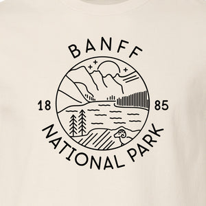 Banff National Park T-Shirt, Mountain Lake and Forest Travel Souvenir for Canada Visitors