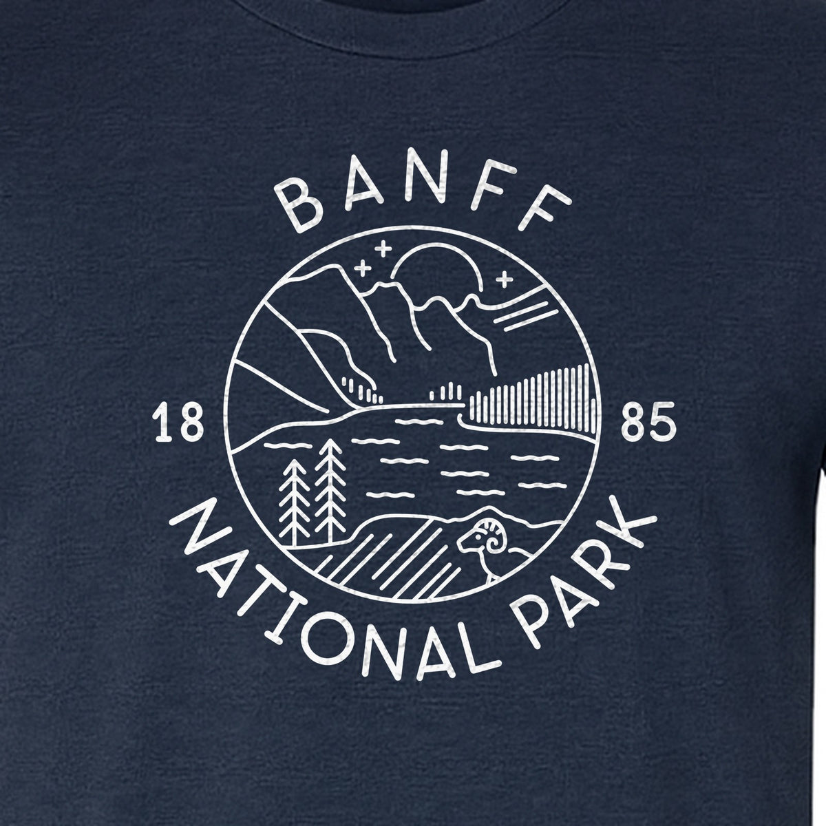 Banff National Park T-Shirt, Mountain Lake and Forest Travel Souvenir for Canada Visitors