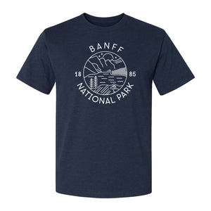 Banff National Park T-Shirt, Mountain Lake and Forest Travel Souvenir for Canada Visitors