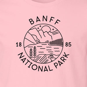 Banff National Park T-Shirt, Mountain Lake and Forest Travel Souvenir for Canada Visitors