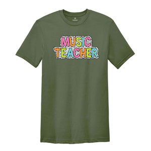 Music Teacher Shirt, Teacher Gift, Cute Teacher Shirt, Teacher Life Shirt, Teaching Shirt, Gift For Teacher, Back To School Shirt