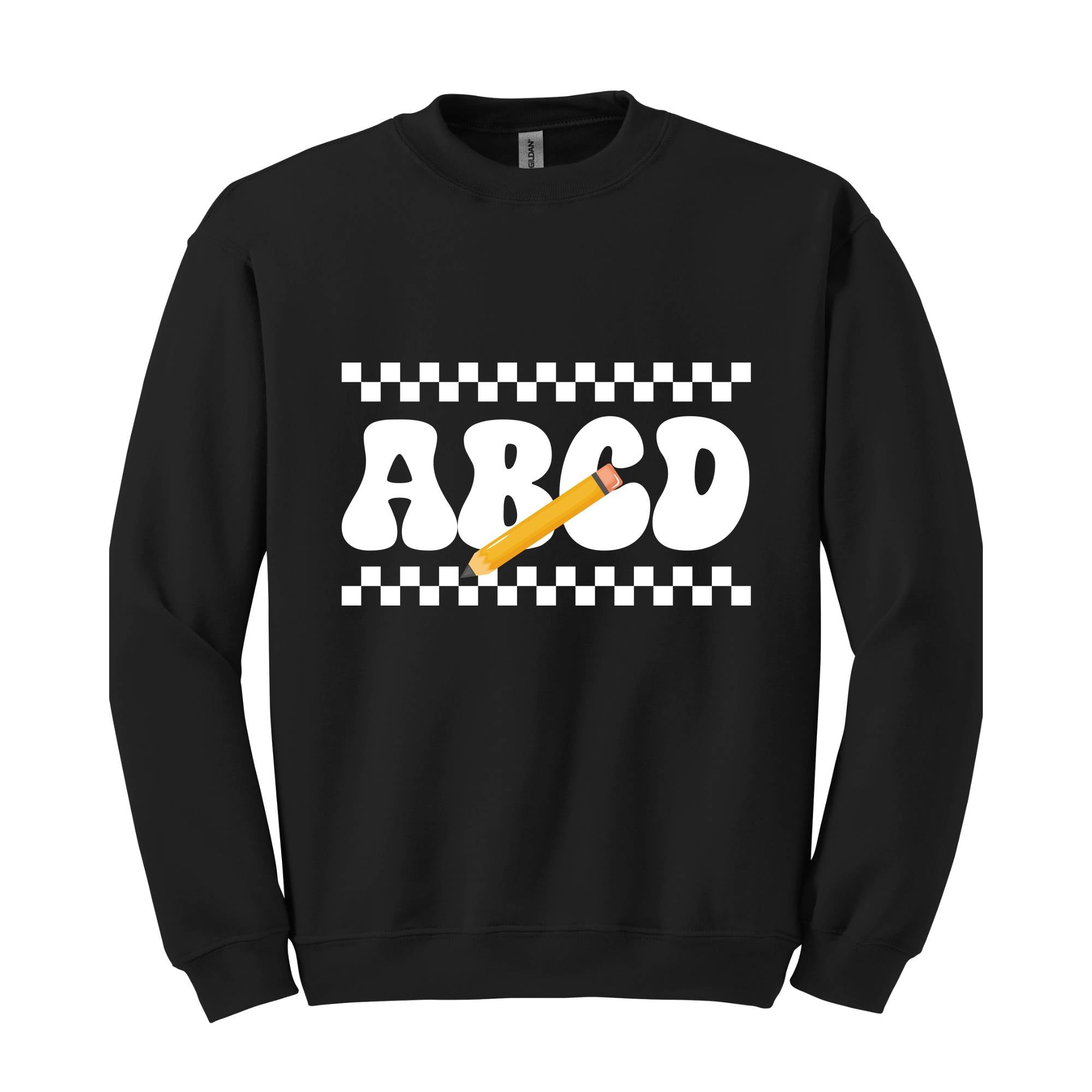 ABCD Teacher Sweatshirt, Kindergarten Teacher Sweatshirt, Teacher Gift Sweater, Teacher Squad Gift Sweatshirt, Teacher