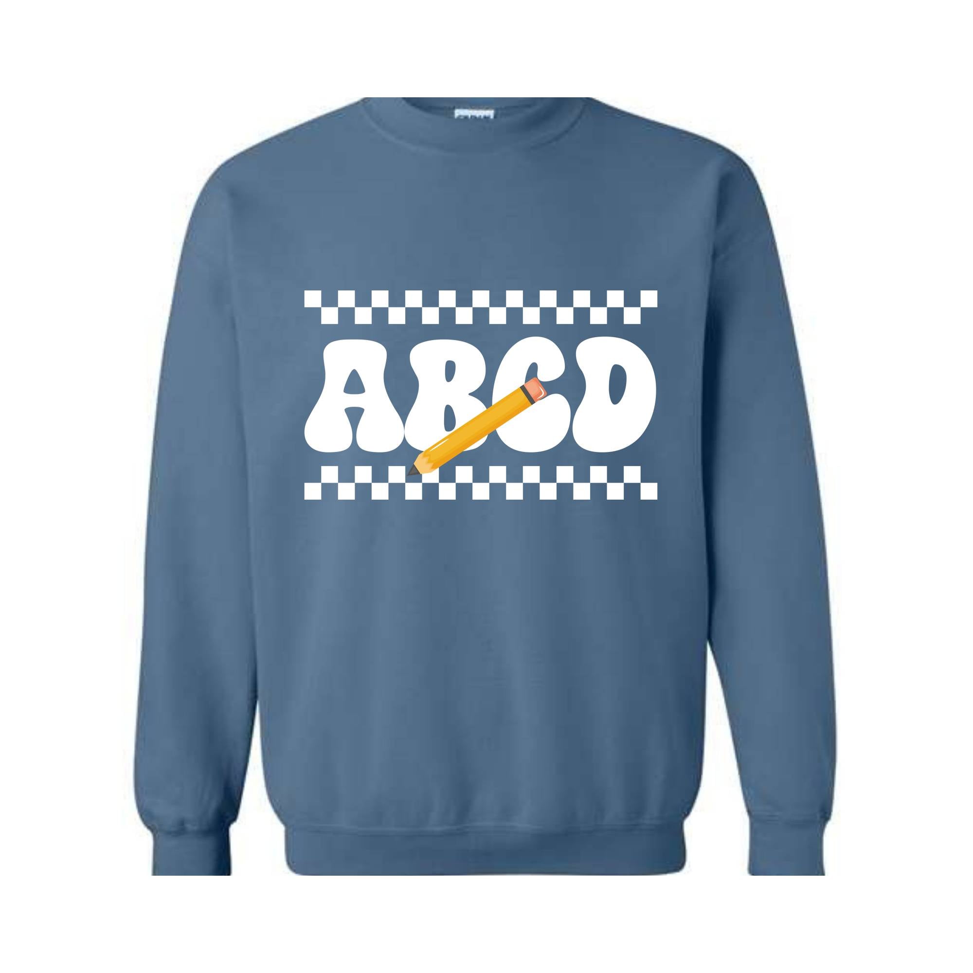ABCD Teacher Sweatshirt, Kindergarten Teacher Sweatshirt, Teacher Gift Sweater, Teacher Squad Gift Sweatshirt, Teacher