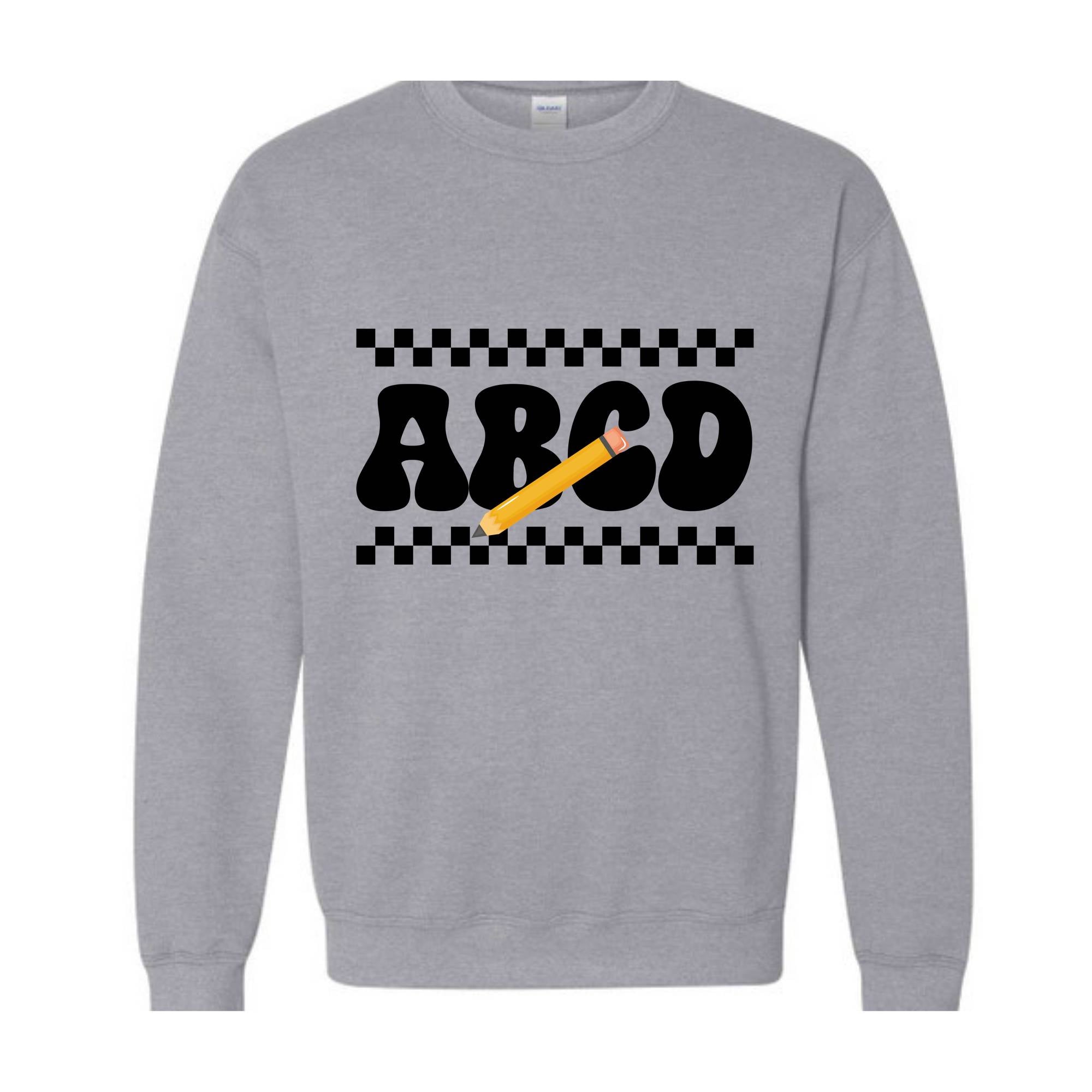 ABCD Teacher Sweatshirt, Kindergarten Teacher Sweatshirt, Teacher Gift Sweater, Teacher Squad Gift Sweatshirt, Teacher